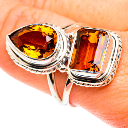 Mandarin Citrine Rings handcrafted by Ana Silver Co - RING76604