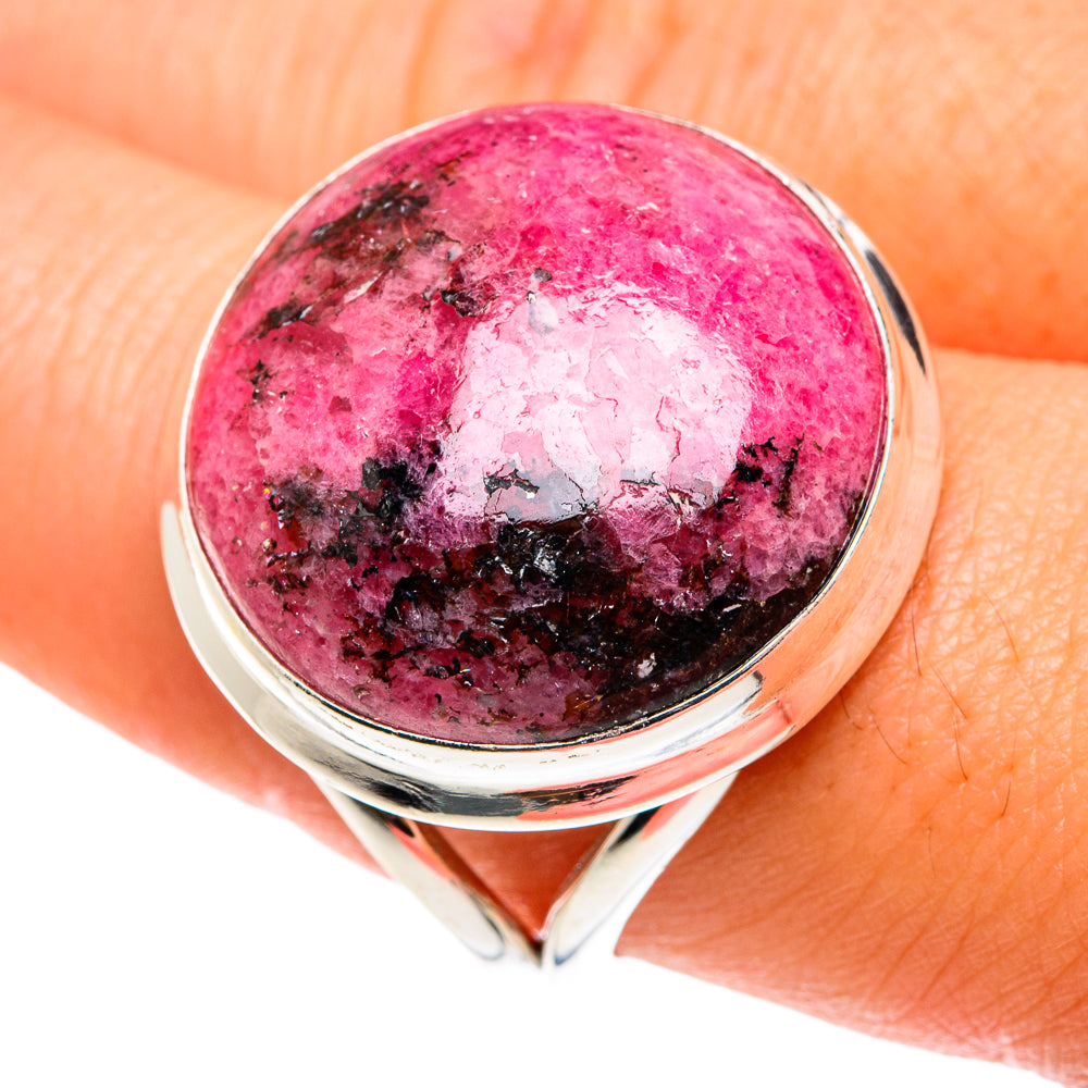 Rhodonite Rings handcrafted by Ana Silver Co - RING76605