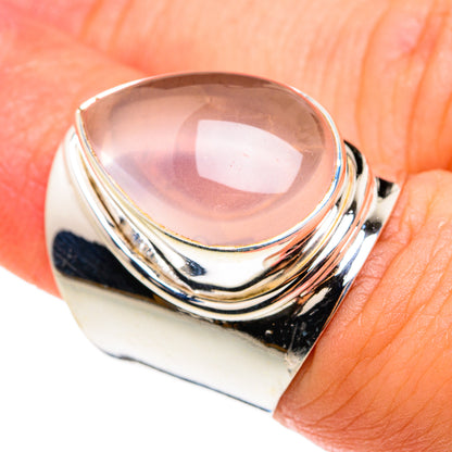 Rose Quartz Rings handcrafted by Ana Silver Co - RING76606