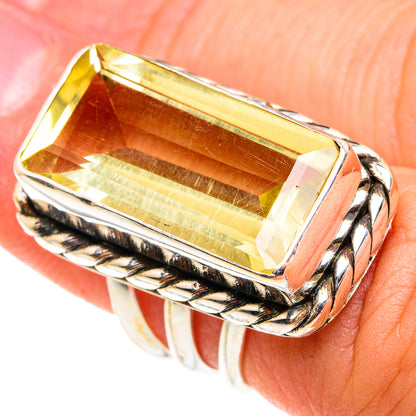 Lemon Quartz Rings handcrafted by Ana Silver Co - RING76615