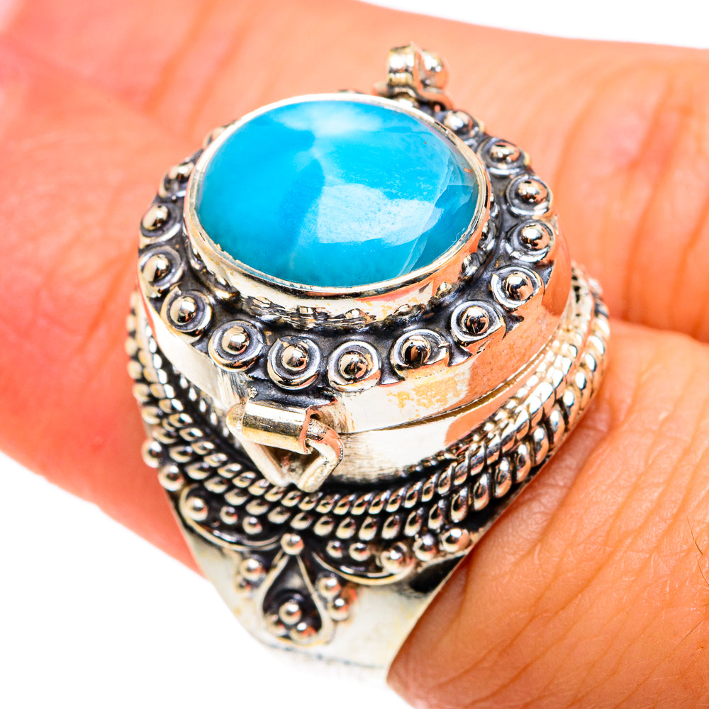 Larimar Rings handcrafted by Ana Silver Co - RING76617