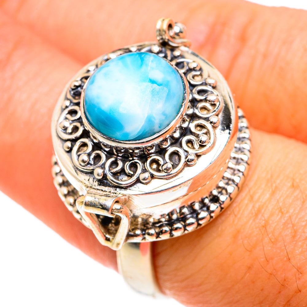 Larimar Rings handcrafted by Ana Silver Co - RING76618
