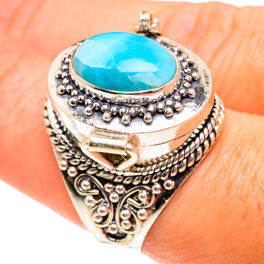 Larimar Rings handcrafted by Ana Silver Co - RING76623