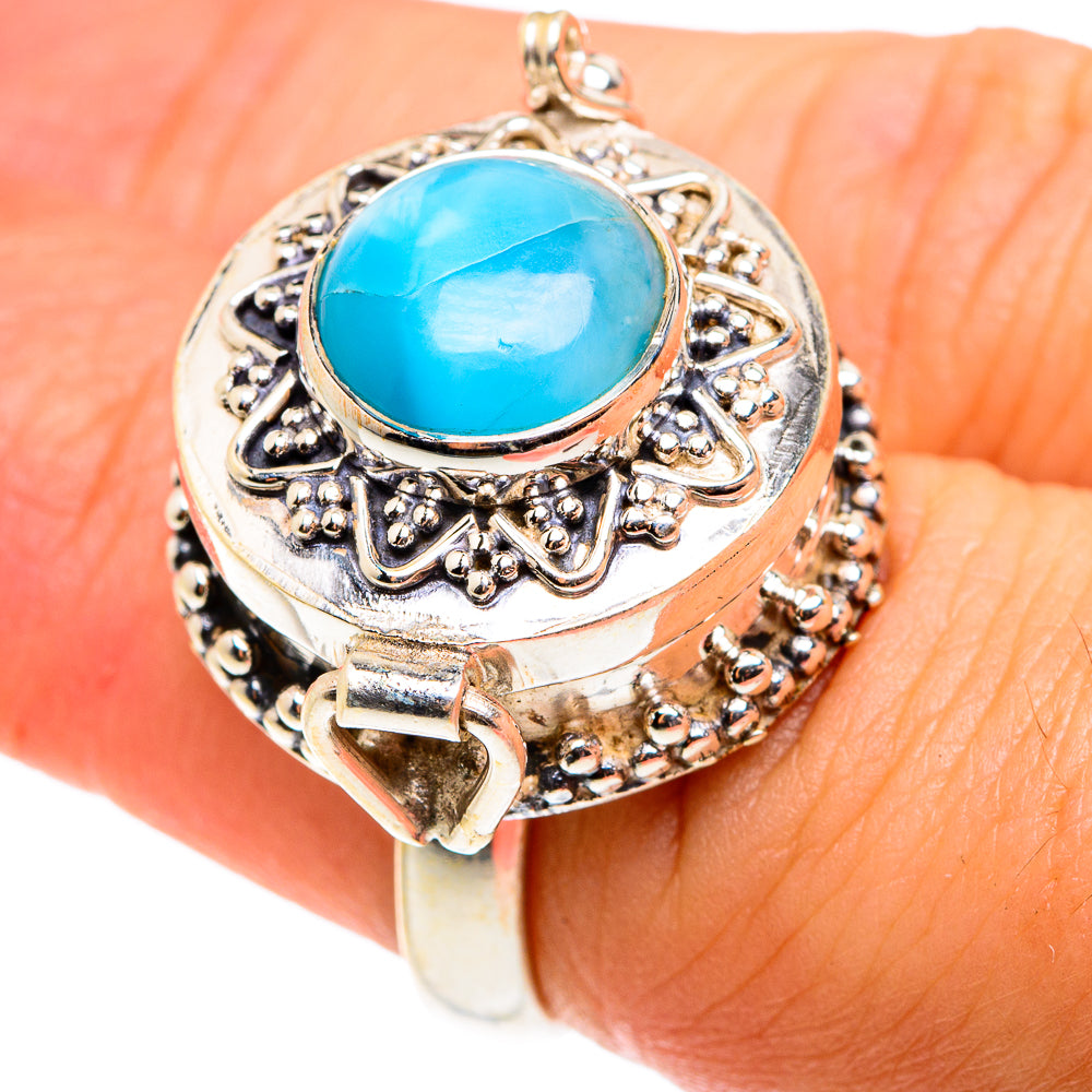 Larimar Rings handcrafted by Ana Silver Co - RING76624