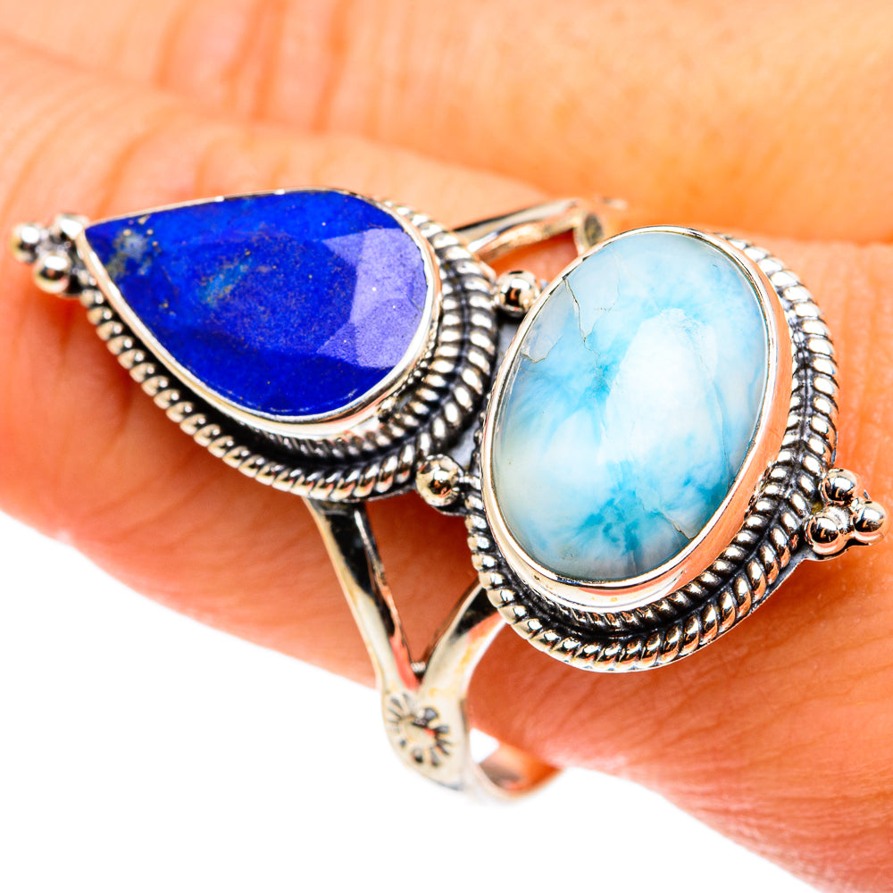 Larimar Rings handcrafted by Ana Silver Co - RING76626