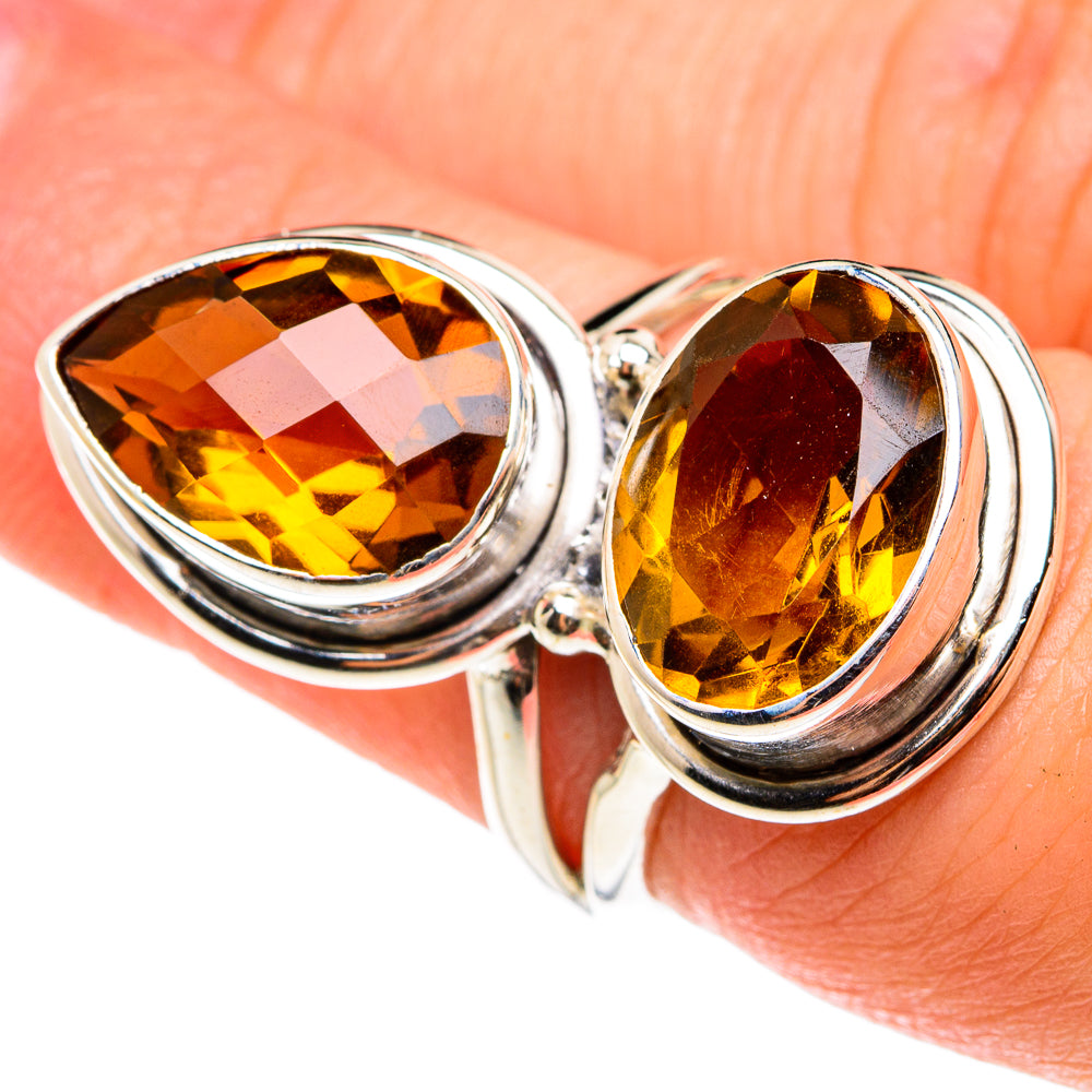 Mandarin Citrine Rings handcrafted by Ana Silver Co - RING76633