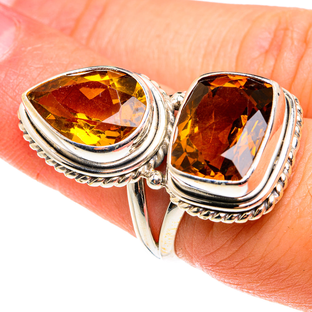 Mandarin Citrine Rings handcrafted by Ana Silver Co - RING76635