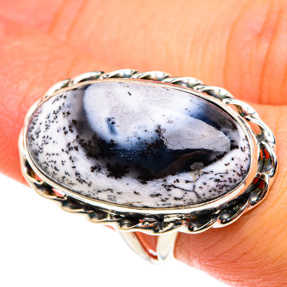 Dendritic Opal Rings handcrafted by Ana Silver Co - RING76641