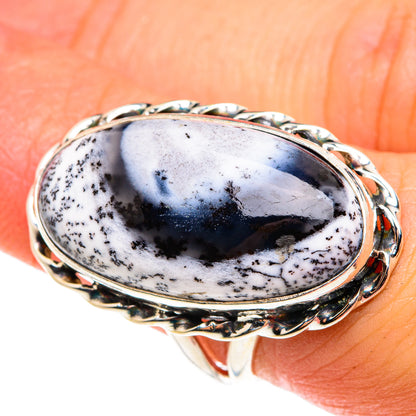Dendritic Opal Rings handcrafted by Ana Silver Co - RING76641