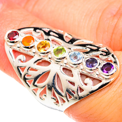 Multi-Stone Chakra Rings handcrafted by Ana Silver Co - RING76642