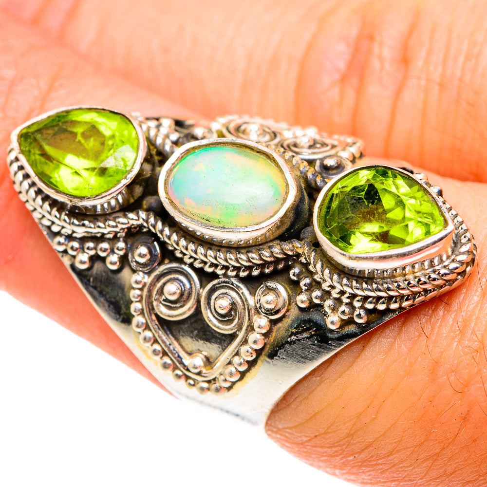 Ethiopian Opal Rings handcrafted by Ana Silver Co - RING76646