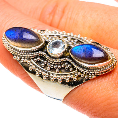 Labradorite Rings handcrafted by Ana Silver Co - RING76650