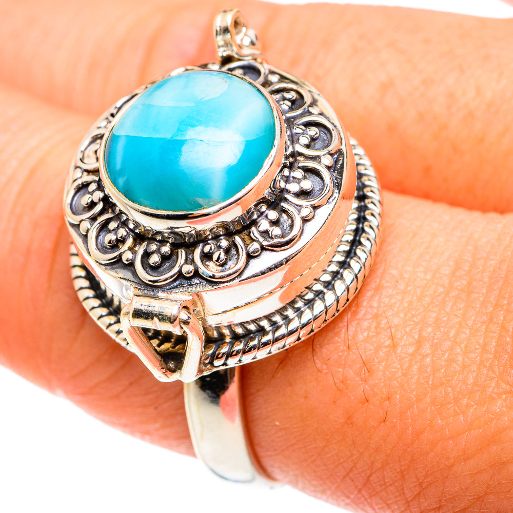Larimar Rings handcrafted by Ana Silver Co - RING76652