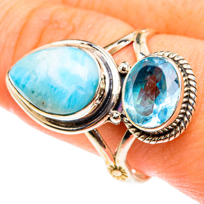 Larimar Rings handcrafted by Ana Silver Co - RING76654