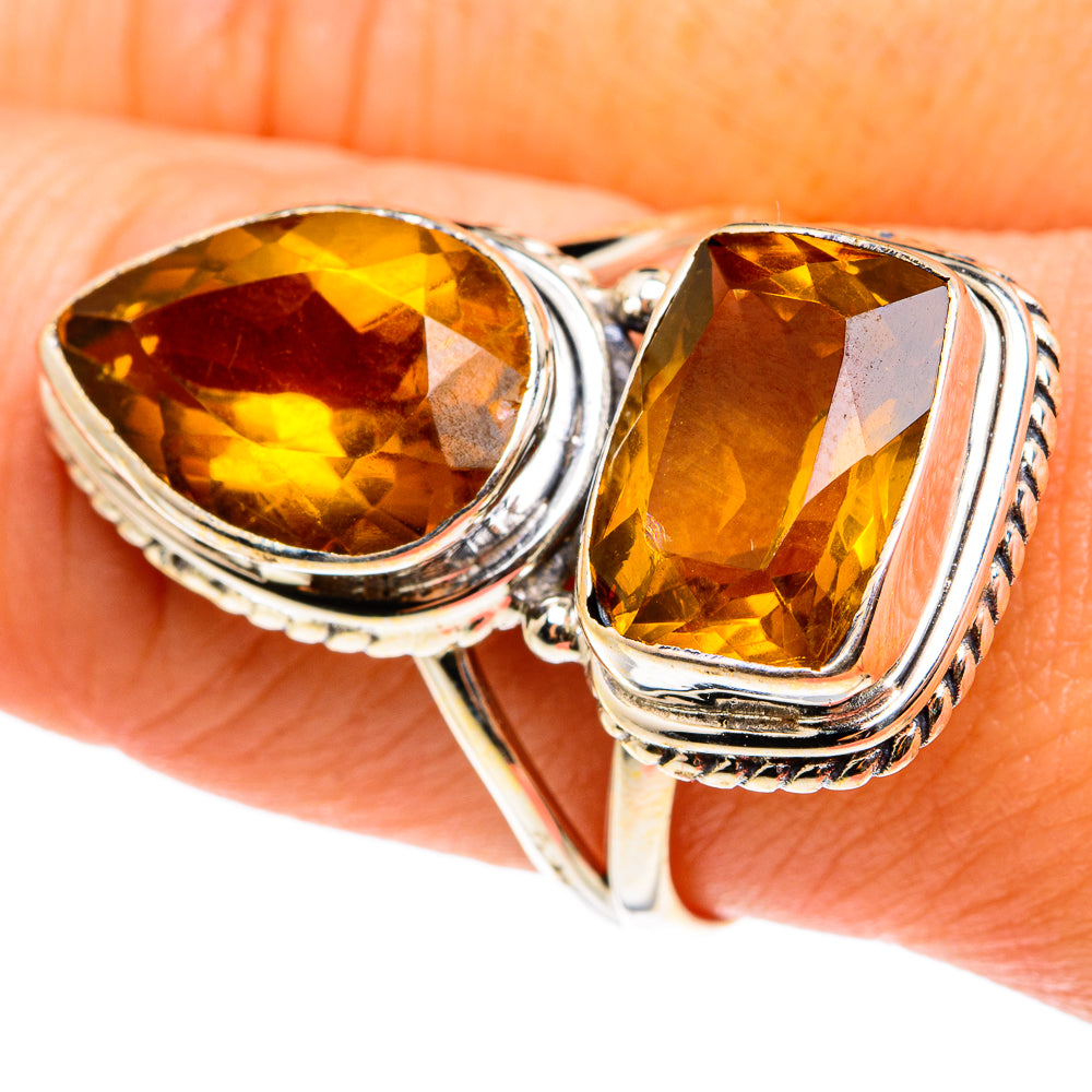 Mandarin Citrine Rings handcrafted by Ana Silver Co - RING76660