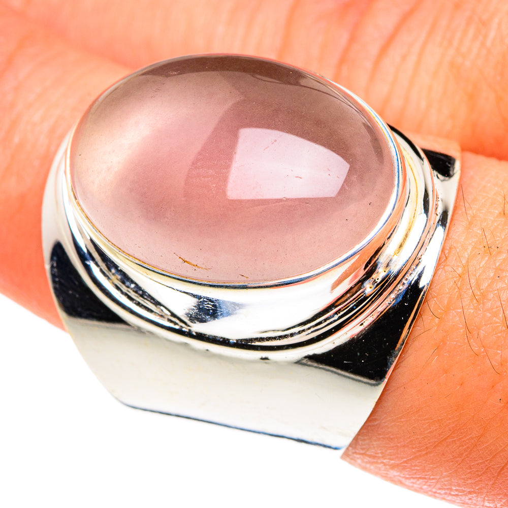 Rose Quartz Rings handcrafted by Ana Silver Co - RING76661
