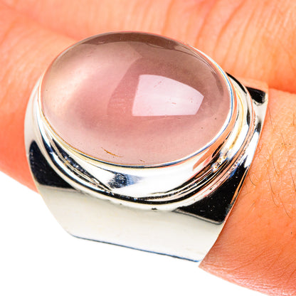 Rose Quartz Rings handcrafted by Ana Silver Co - RING76661