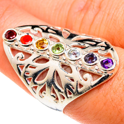 Multi-Stone Chakra Rings handcrafted by Ana Silver Co - RING76667