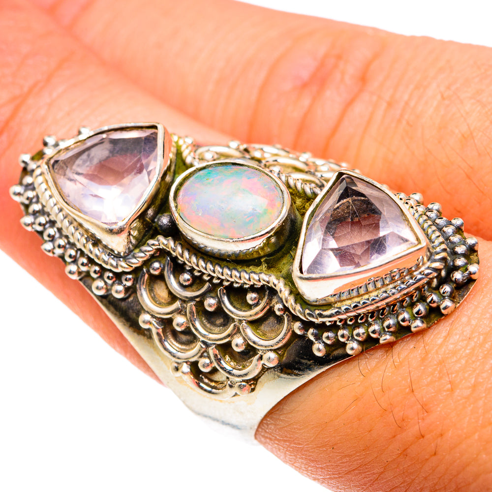Ethiopian Opal Rings handcrafted by Ana Silver Co - RING76669