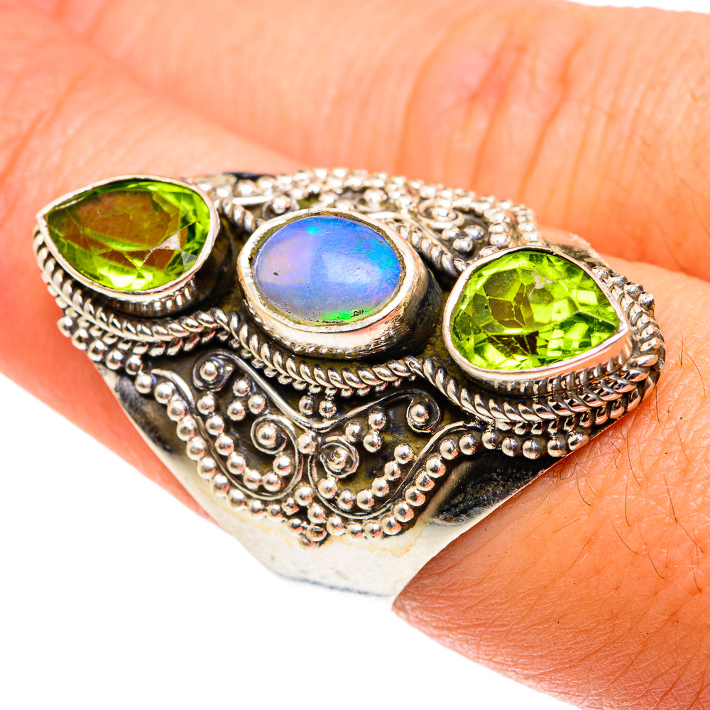 Ethiopian Opal Rings handcrafted by Ana Silver Co - RING76670