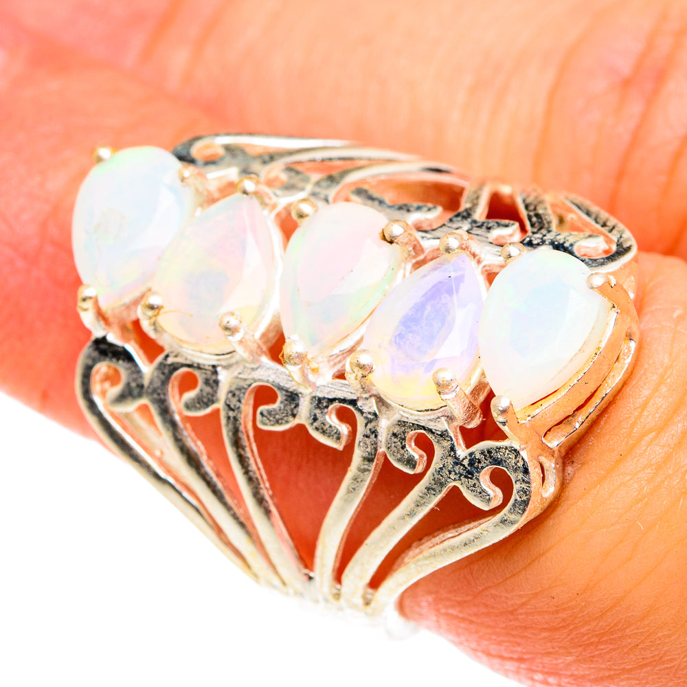 Ethiopian Opal Rings handcrafted by Ana Silver Co - RING76671