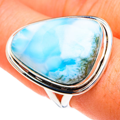 Larimar Rings handcrafted by Ana Silver Co - RING76673