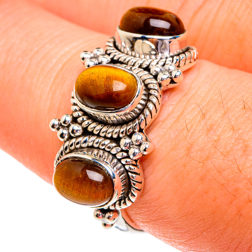 Tiger Eye Rings handcrafted by Ana Silver Co - RING76678