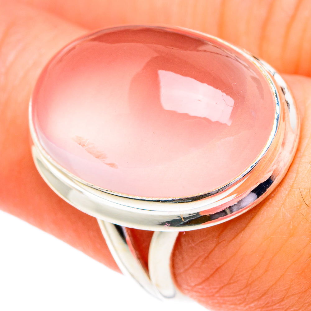 Rose Quartz Rings handcrafted by Ana Silver Co - RING76683