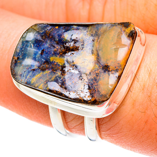 Boulder Opal Rings handcrafted by Ana Silver Co - RING76699