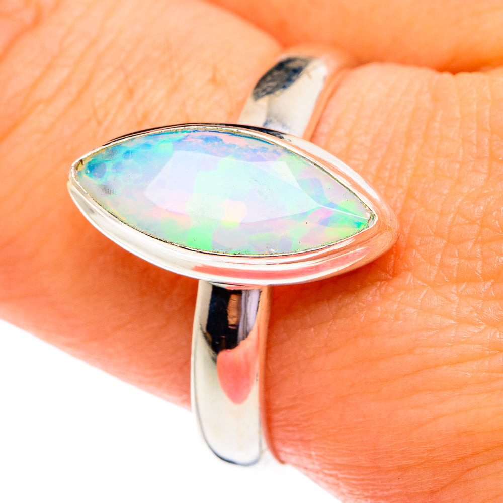 Ethiopian Opal Rings handcrafted by Ana Silver Co - RING76700