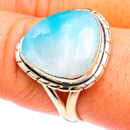 Larimar Rings handcrafted by Ana Silver Co - RING76702