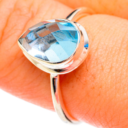 Blue Topaz Rings handcrafted by Ana Silver Co - RING76704