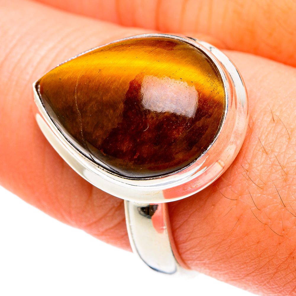 Tiger Eye Rings handcrafted by Ana Silver Co - RING76708
