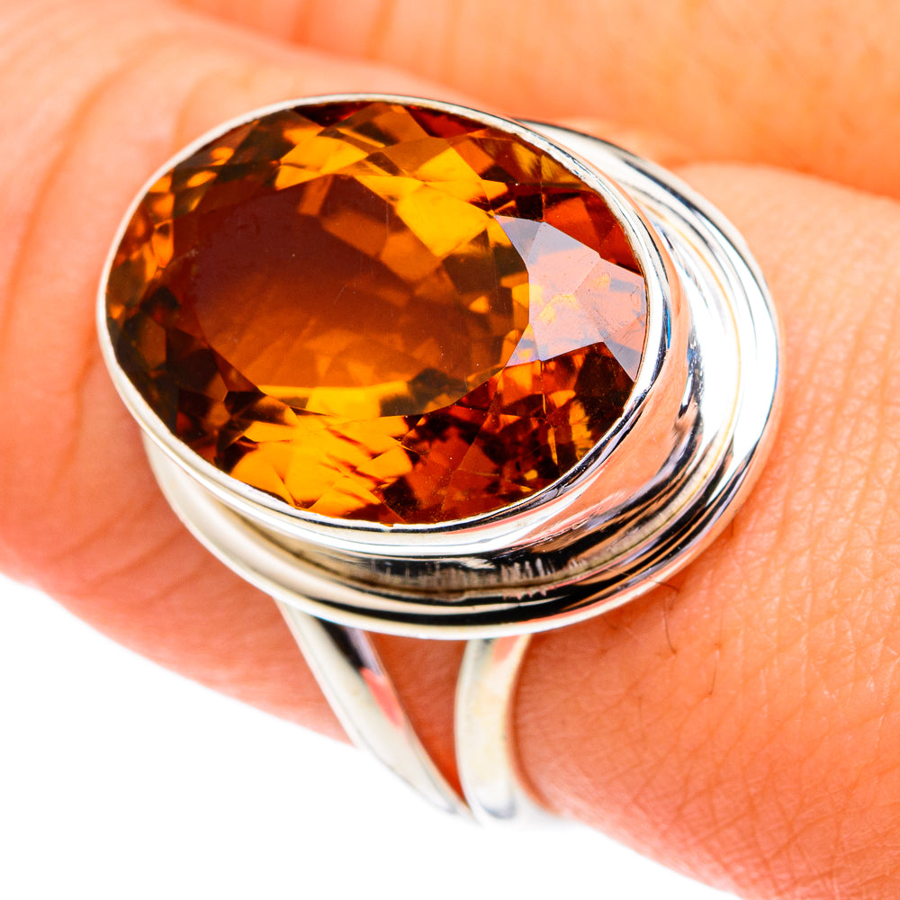 Mandarin Citrine Rings handcrafted by Ana Silver Co - RING76709