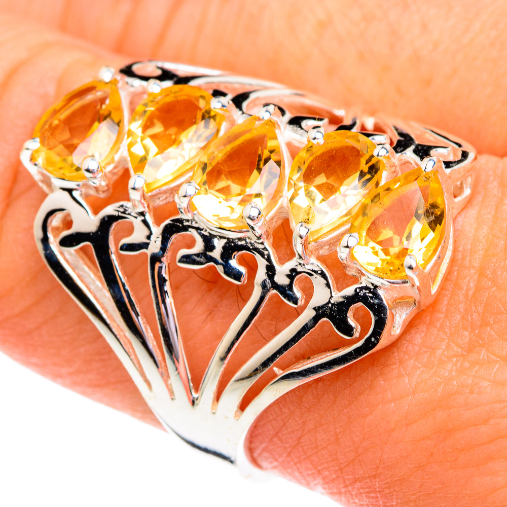 Citrine Rings handcrafted by Ana Silver Co - RING76710