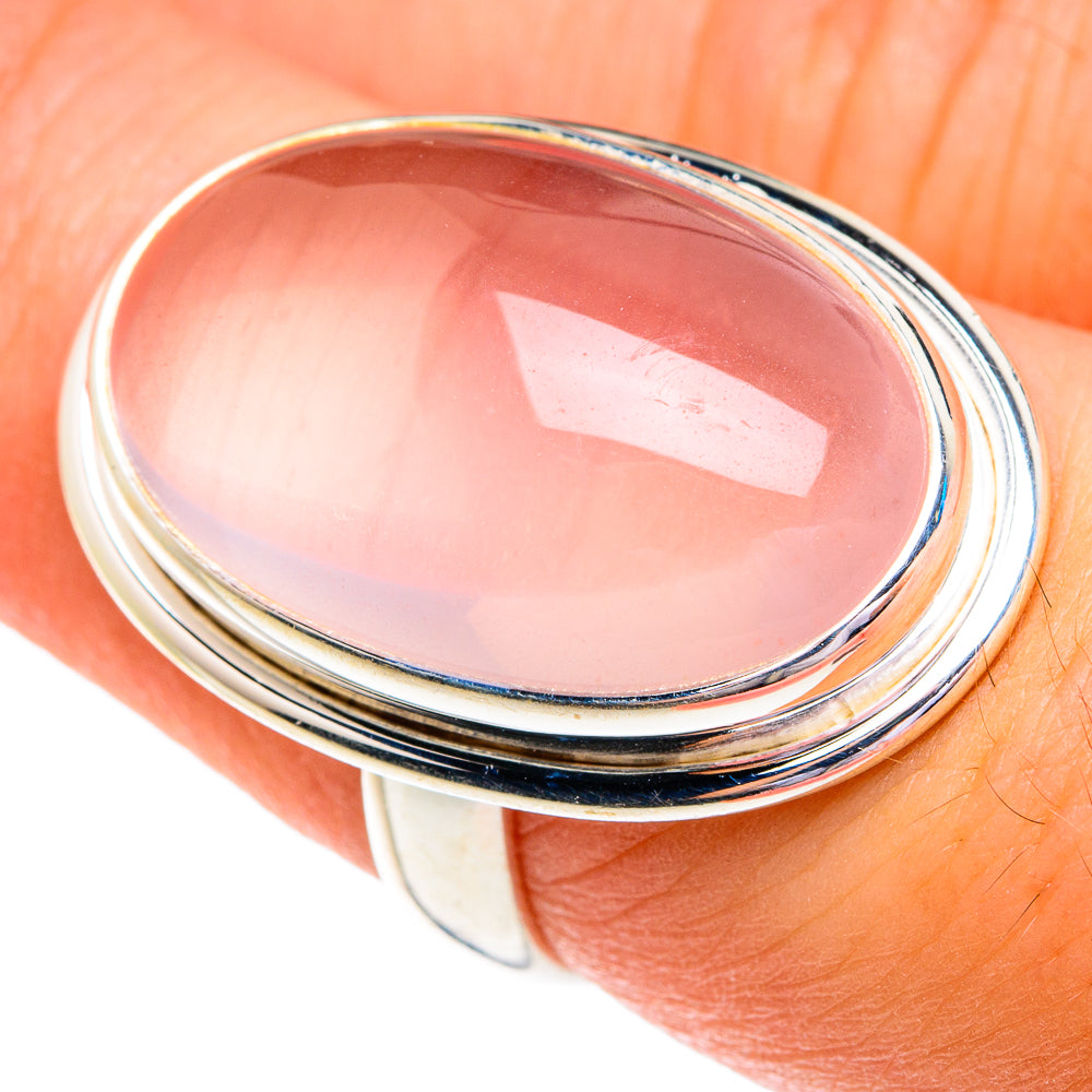 Rose Quartz Rings handcrafted by Ana Silver Co - RING76712