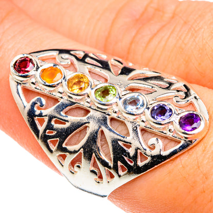Multi-Stone Chakra Rings handcrafted by Ana Silver Co - RING76726