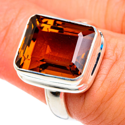 Mandarin Citrine Rings handcrafted by Ana Silver Co - RING76736