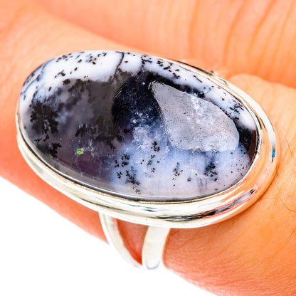 Dendritic Opal Rings handcrafted by Ana Silver Co - RING76751