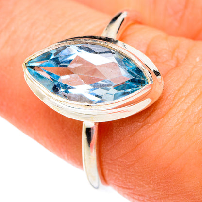Blue Topaz Rings handcrafted by Ana Silver Co - RING76756