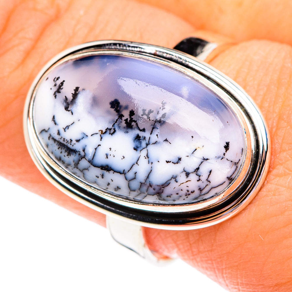 Dendritic Opal Rings handcrafted by Ana Silver Co - RING76775