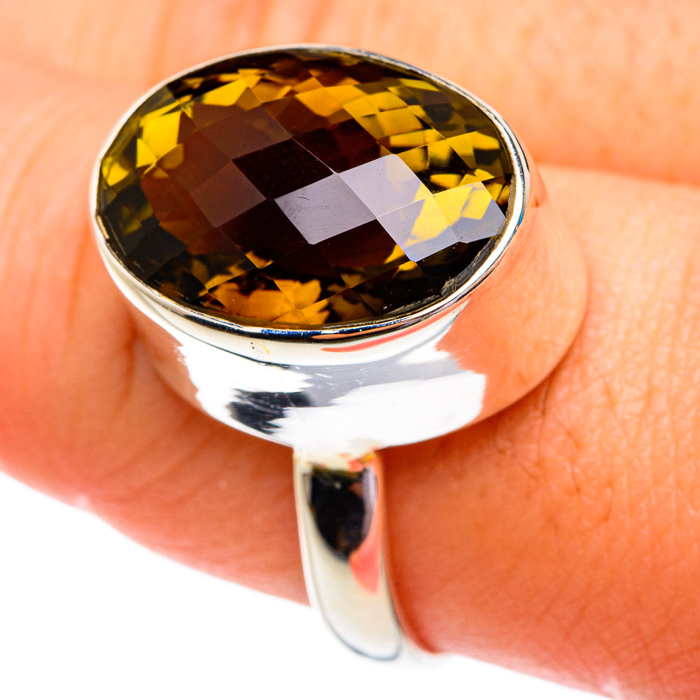 Olive Quartz Rings handcrafted by Ana Silver Co - RING76779
