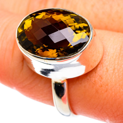 Olive Quartz Rings handcrafted by Ana Silver Co - RING76779