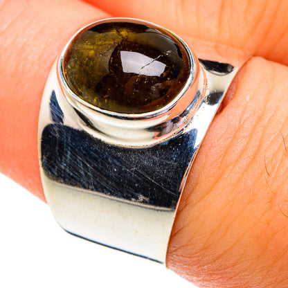 Green Tourmaline Rings handcrafted by Ana Silver Co - RING76785