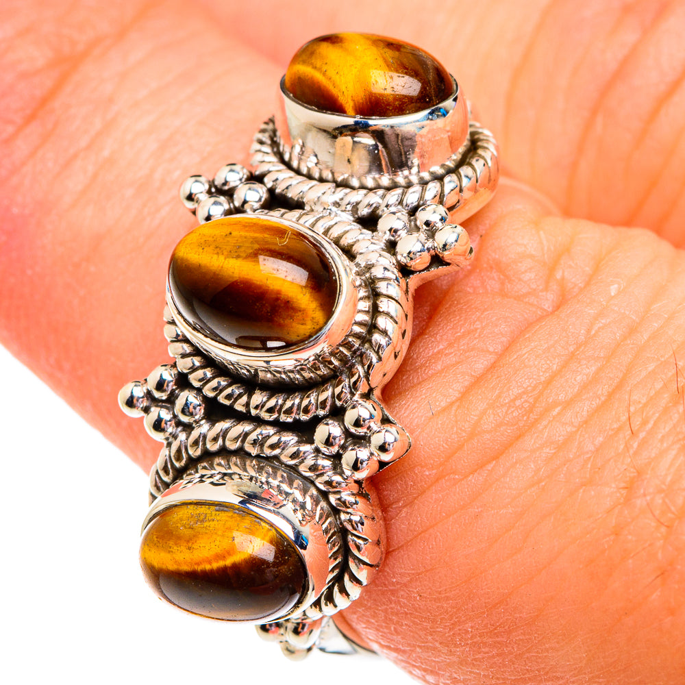 Tiger Eye Rings handcrafted by Ana Silver Co - RING76786