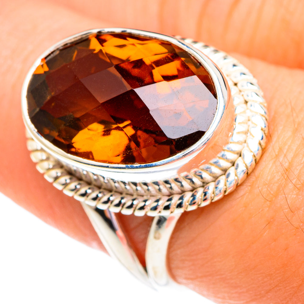 Mandarin Citrine Rings handcrafted by Ana Silver Co - RING76787