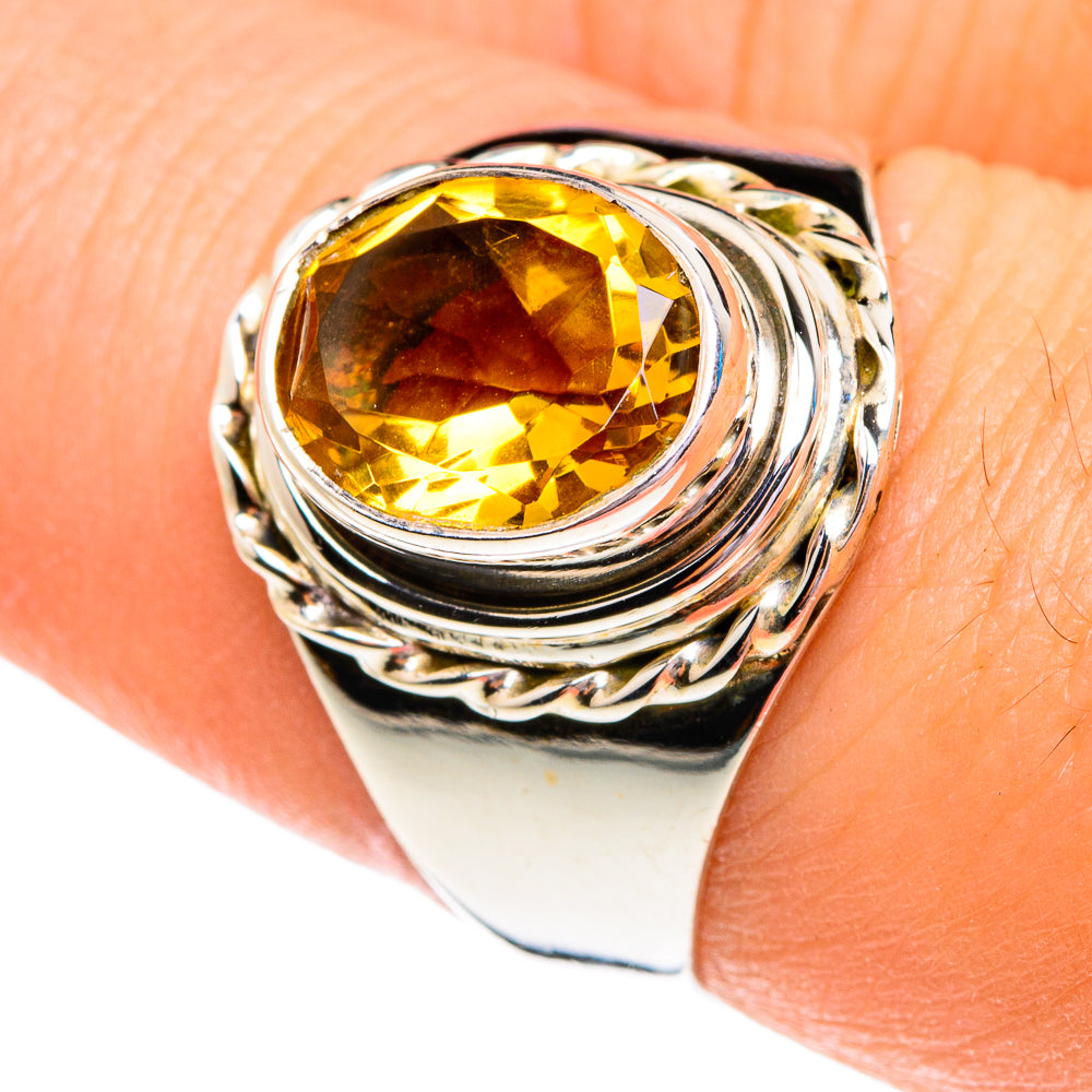 Citrine Rings handcrafted by Ana Silver Co - RING76788