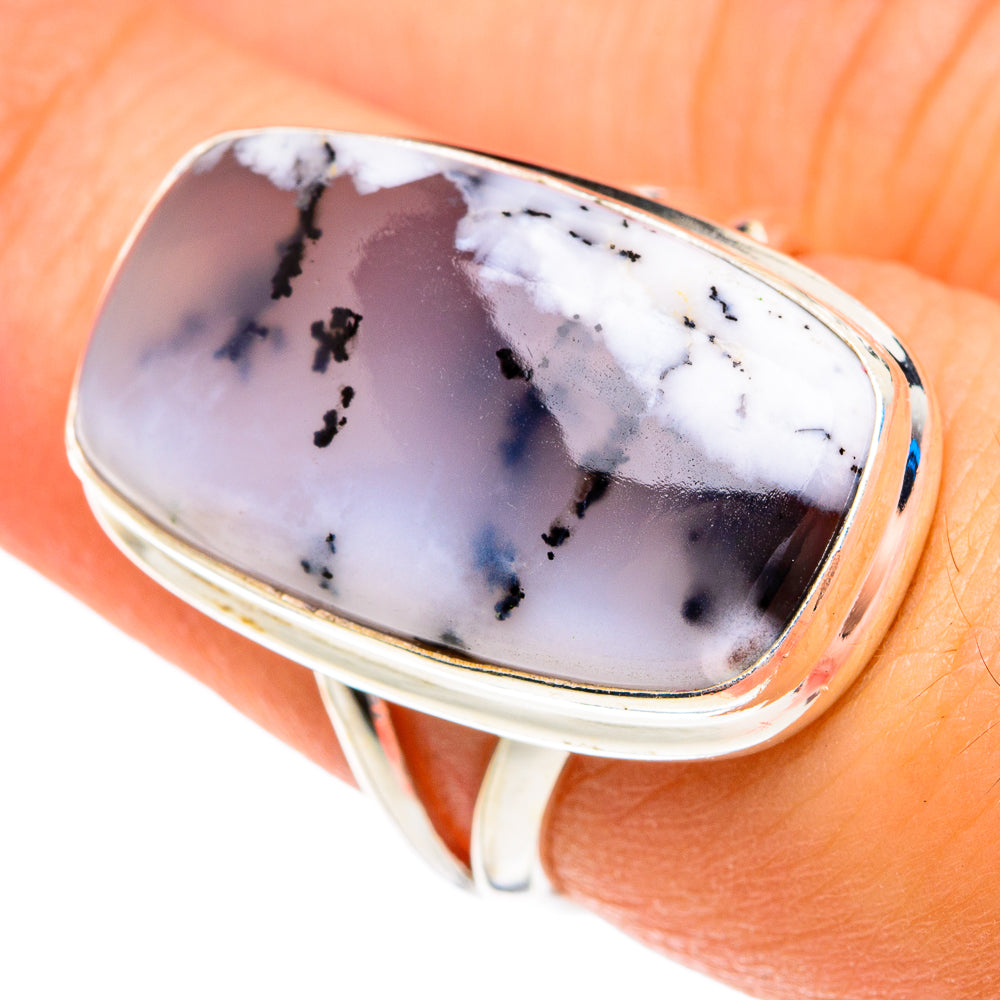 Dendritic Opal Rings handcrafted by Ana Silver Co - RING76801