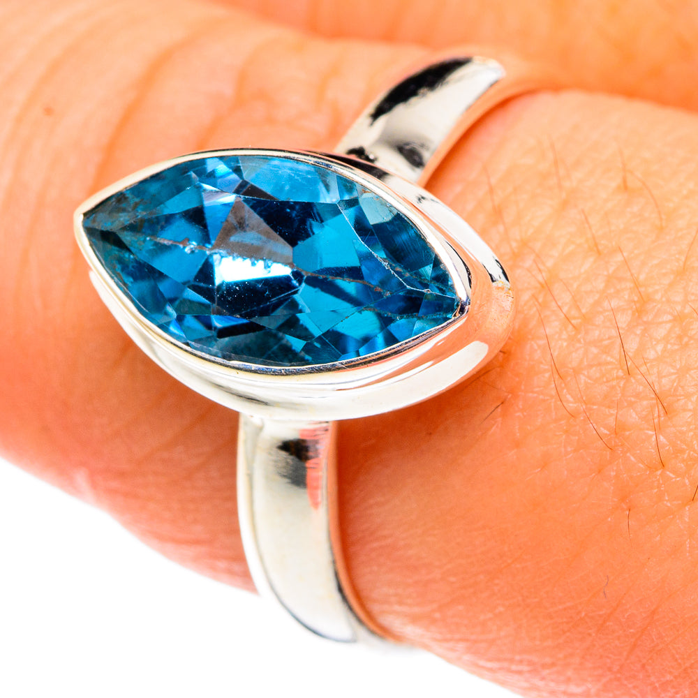 Blue Topaz Rings handcrafted by Ana Silver Co - RING76804
