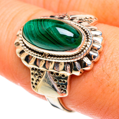 Malachite Rings handcrafted by Ana Silver Co - RING76808